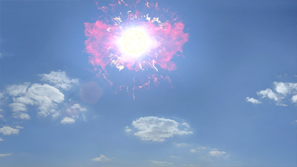 sun explosion vfx